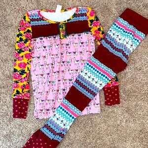 Matilda Jane llama pajamas size 8